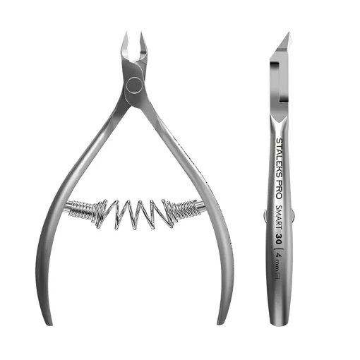 Кусачки професійні для шкіри з пружиною (ріжуча частина -4 мм) SMART NS-30-4 STALEKS PRO