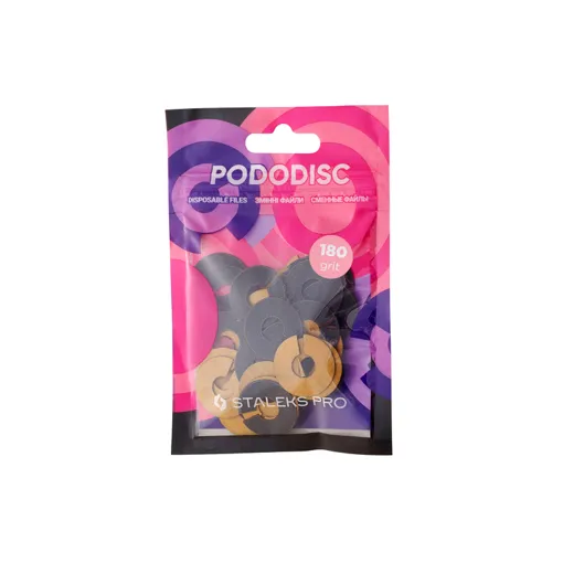 Змінні файли-кільце для педикюрного диска 180 грит PODODISC &quot;М&quot; (50 шт) PDFR-20-180 STALEKS PRO