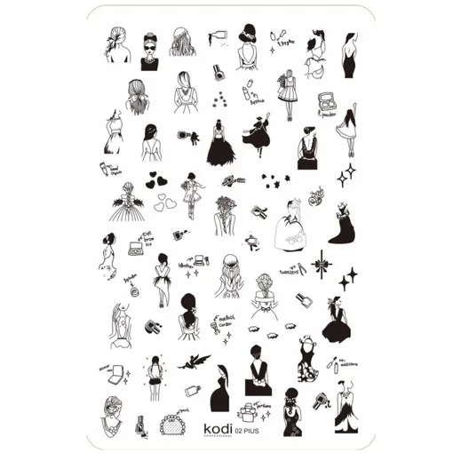 Пластина для стемпінгу Plus size №2 KODI Professional 