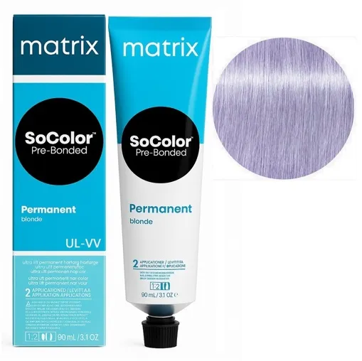 UL-VV ультраблондин інтенсивний фіолетовий крем-фарба для волосся 90мл SoColor Pre-Bonded MATRIX