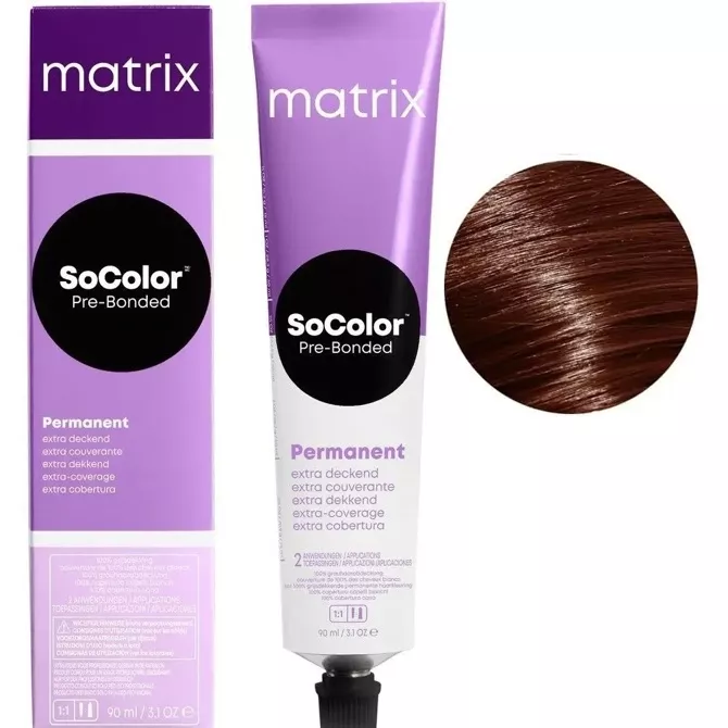 506BC темний блондин коричнево-мідний Крем-фарба для волосся 90мл SoColor Pre-Bonded Extra Coverage MATRIX
