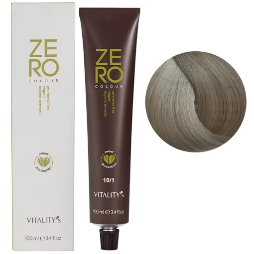 10/1 платиновий блондин попелястий Крем-фарба для волосся без аміаку, 100 мл ZERO VEGAN Vitality`s