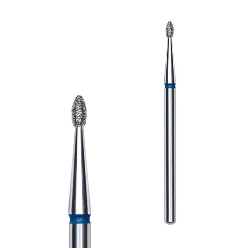 Фреза діамантова ПОЧКА ЗАКРУГЛЕНА СИНЯ діаметр 1,6 мм / робоча частина 3,4 мм EXPERT (FA50B016/3.4) STALEKS PRO