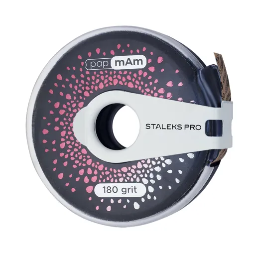 Змінний файл-стрічка papmAm в пластиковій котушці з різаком EXCLUSIVE 180 грит (7 метрів) ATCLux-180 STALEKS PRO