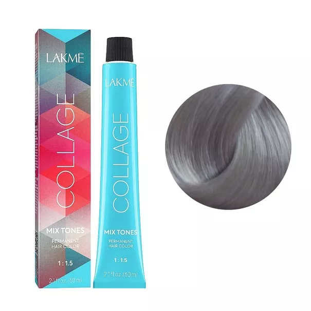 0/07 Сріблястий MIX  Крем-фарба для волосся стійка, 60 мл Permanent Hair Color COLLAGE LAКME