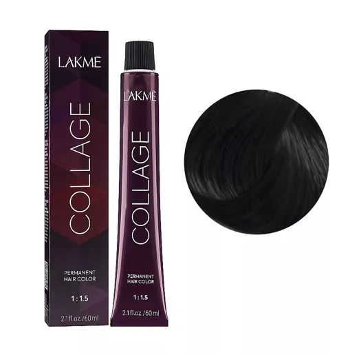 55/00 Світло-каштановий інтенсивний  Крем-фарба для волосся стійка, 60 мл Permanent Hair Color COLLAGE LAКME