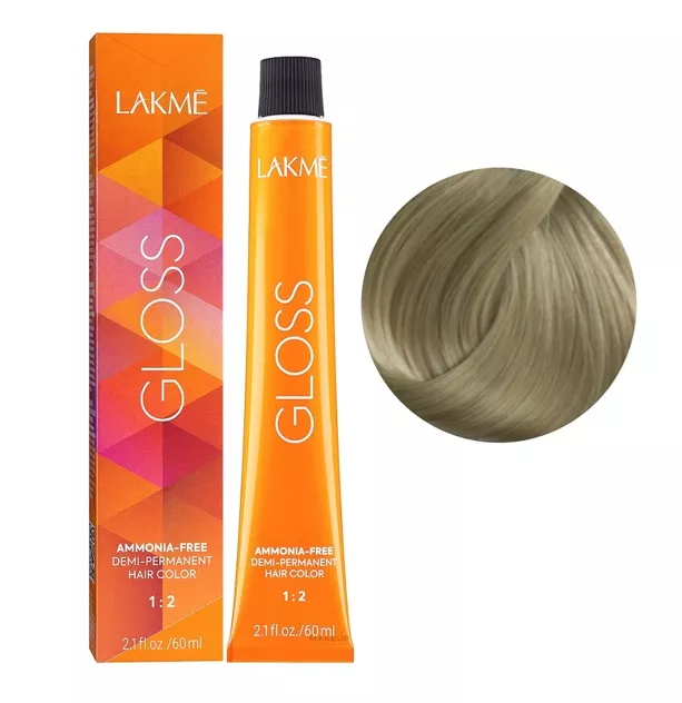 8/13 Світлий блондин попелясто-золотистий Фарба для тонування волосся без аміаку, 60мл Demi-permanent Hair Color GLOSS LAKME