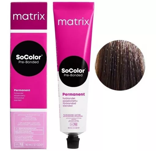 5AV світлий шатен попелясто-фіолетовий Крем-фарба для волосся 90мл SoColor Pre-Bonded MATRIX