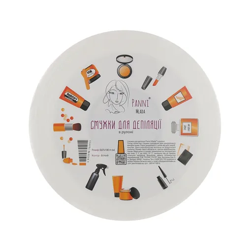 Смужки для депіляції в рулоні, 0,07х100 м, колір: БІЛИЙ Panni Mlada