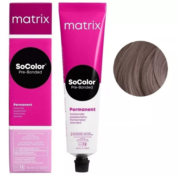 7AV блондин попелястий фіолетовий Крем-фарба для волосся 90мл SoColor Pre-Bonded MATRIX
