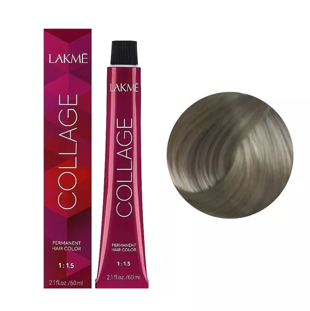 8/12 Світлий блондин попелясто-фіолетовий  Крем-фарба для волосся стійка, 60 мл Permanent Hair Color COLLAGE LAКME