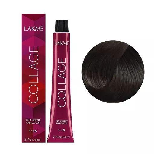 6/66 Темний блондин коричневий яскравий  Крем-фарба для волосся стійка, 60 мл Permanent Hair Color COLLAGE LAКME