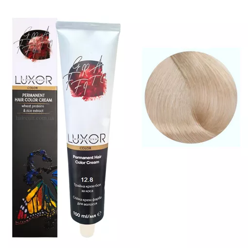 12/8 Спеціальний блондин сандре Стійка крем-фарба для волосся, 100мл  Permanent Hair Color Cream LUXOR Professional 