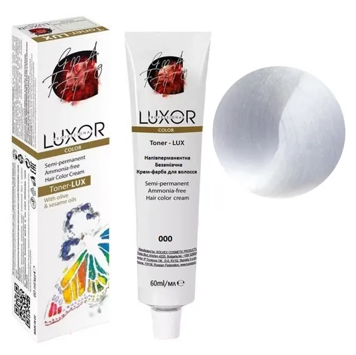 000 Тонувальна безаміачна крем-фарба для волосся, 60 мл Toner - LUX Color LUXOR Professional
