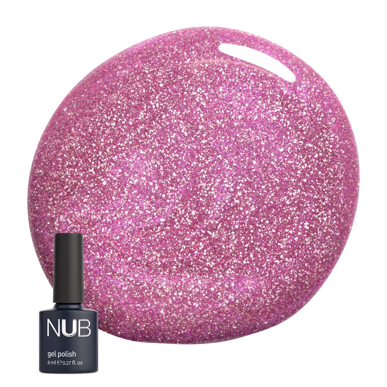 NUB Gel Polish Night Light Гель-лак світловідбиваючий 8мл № NL9 Flamingo Star