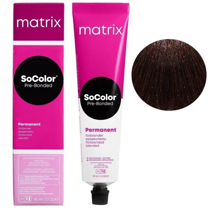 5MG  світлий шатен мокка золотистий Крем-фарба для волосся 90мл SoColor Pre-Bonded MATRIX