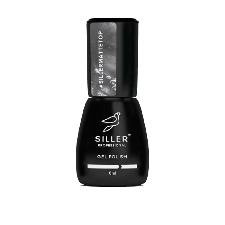 Топ матовий без липкого шару, 8 мл Matte Top No Wipe SILLER Proffesional