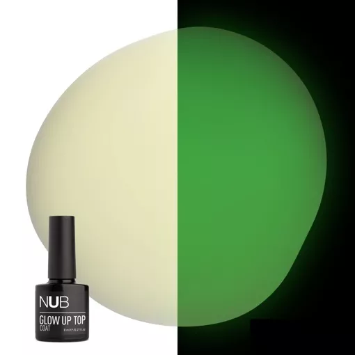 Топ люмінесцентний, 8 мл Glow UP Top Coat NUB