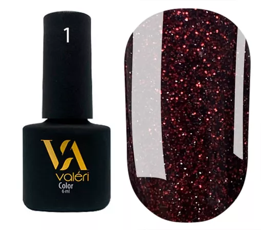 VALERI Flash Gel Polish Гель-лак світловідбивний 6 мл №01 