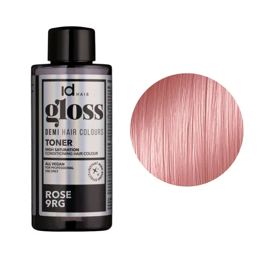 9RG (9/63) Rose Деміперманентна рідка фарба для волосся без аміаку, 75 мл Demi Hair Colours TONER GLOSS ID Hair
