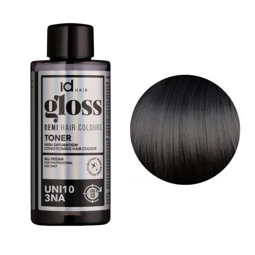 3NA UNI10 (3/01) Деміперманентна рідка фарба для волосся без аміаку, 75 мл Demi Hair Colours TONER GLOSS ID Hair