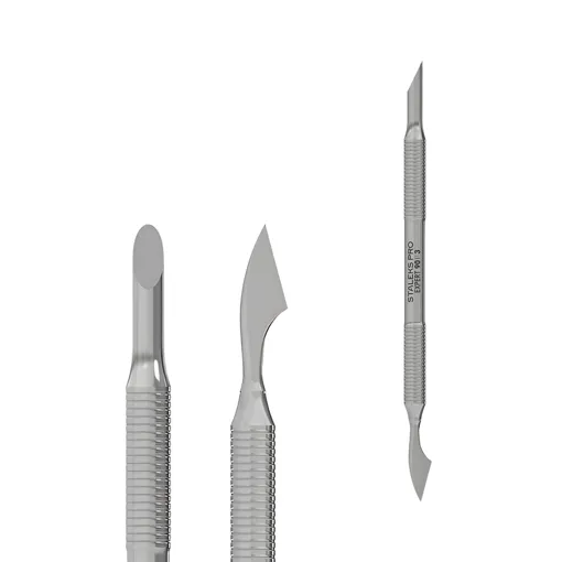 Лопатка манікюрна EXPERT 90 TYPE 3 (пушер скошений та топірець) PE-90/3 STALEKS PRO