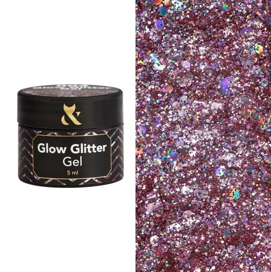 F.O.X Glow Glitter Gel Глітер-гель 5мл №004