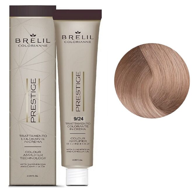 9/24 Крем-фарба для волосся перманентна з низьким вмістом аміаку, 100мл  Colorianne Prestige BRELIL Professional
