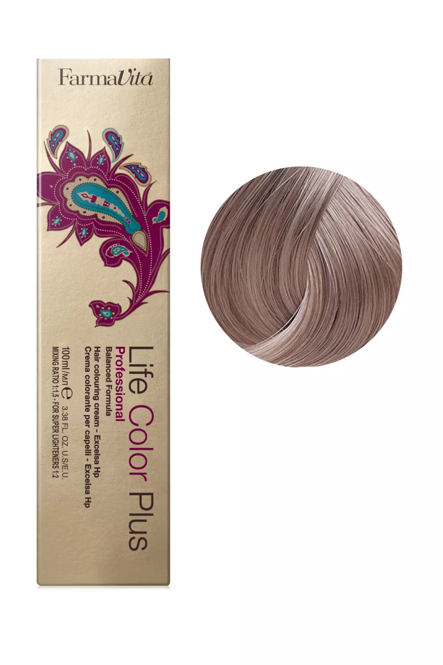 9/21 дуже світлий перлинний попелястий блондин Фарба для волосся 100 мл.Life Color Plus FarmaVita