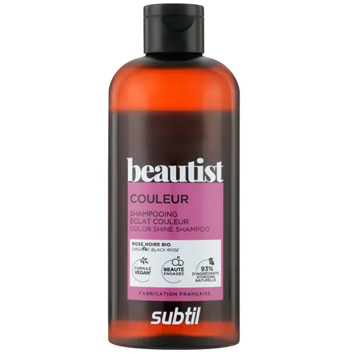 Шампунь для захисту фарбованого волосся з органічною чорною трояндою, 300 мл Color Shine Shampoo COULEUR Beautist Subtil