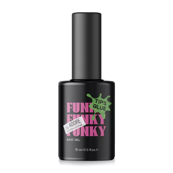 ADORE Funky Tips Glue Gel Гель-клей для гелевих тіпс 15мл з пензликом