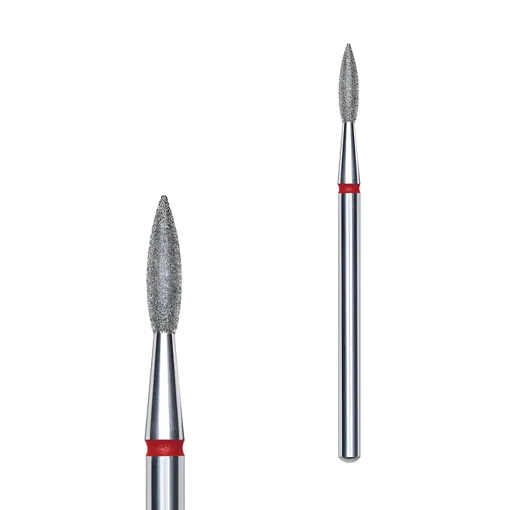 Фреза діамантова ПОЛУМ’Я ГОСТРЕ ЧЕРВОНЕ діаметр 2,1 мм / робоча частина 8 мм EXPERT (FA11R021/8) STALEKS PRO