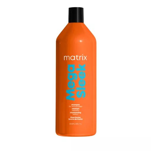 Шампунь для гладкості неслухняного волосся з маслом Ши, 1000 мл Shampoo Shea butter Mega Sleek Total Results MATRIX