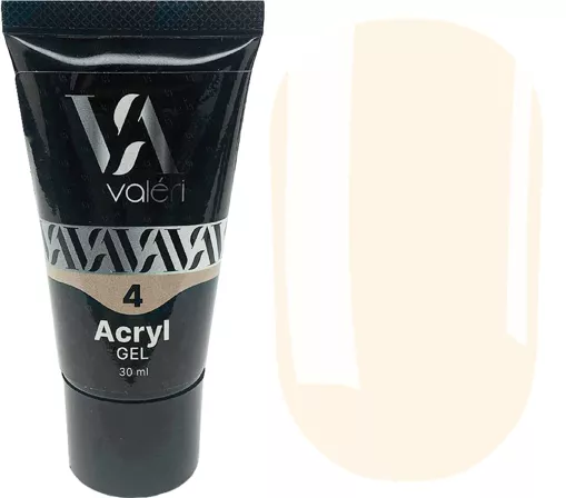 VALERI Acryl Gel Акрил-гель 30 мл №04 Світлий нюдово-персиковий