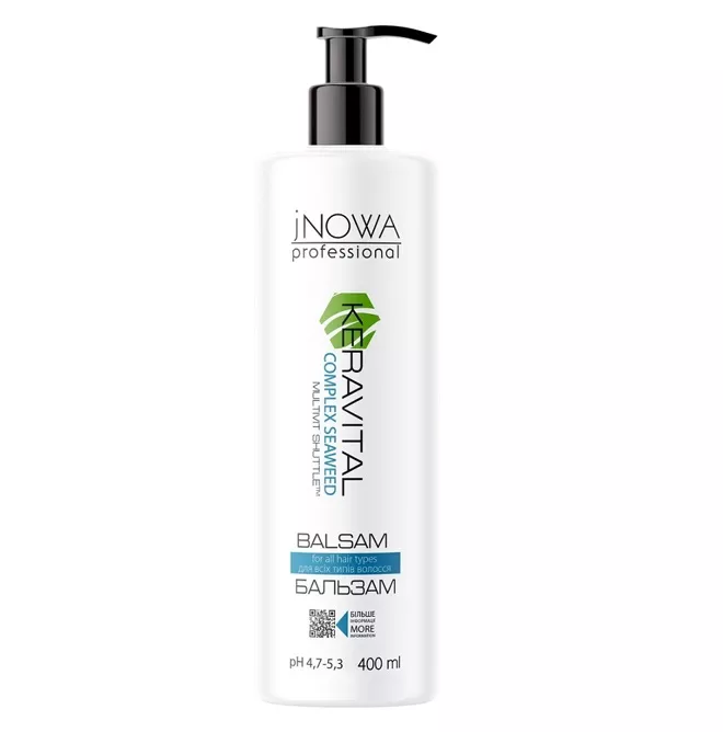 Бальзам для всіх типів волосся з водоростями 400мл Seaweed Complex KERAVITAL JNOWA Professional