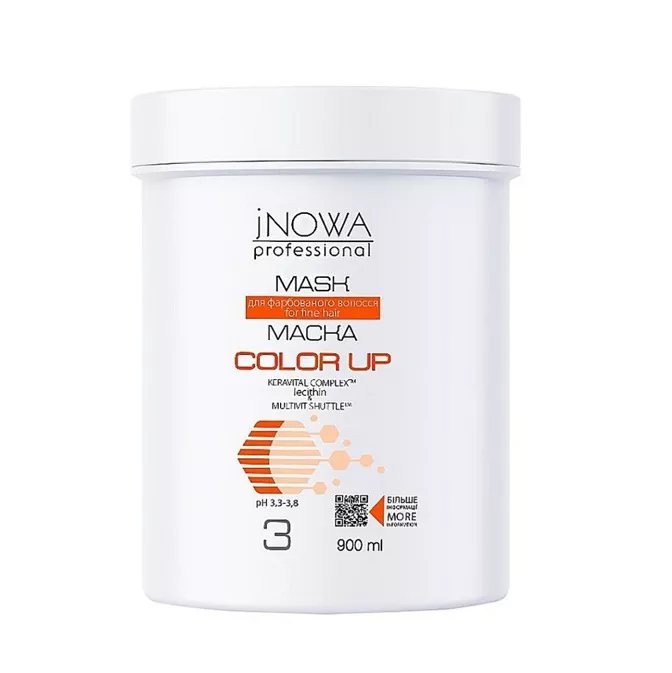 Маска  для фарбованого волосся з лецитином 900мл Lecithin Complex Mask COLOR UP JNOWA Professional 