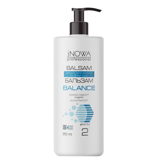 Бальзам  для всіх типів волосся з водоростями 950мл Seaweed Complex Balsam BALANCE JNOWA Professional  