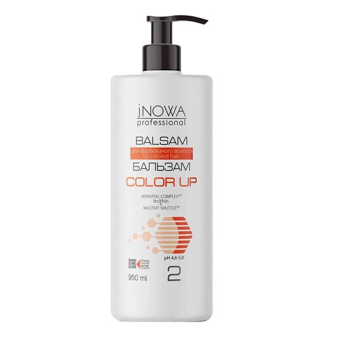 Бальзам  для фарбованого волосся з лецитином 950мл Lecithin Complex Balsam COLOR UP JNOWA Professional 