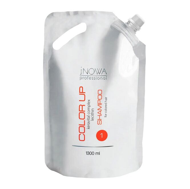 Шампунь  для фарбованого волосся з лецитином 1300мл Lecithin Complex Shampoo COLOR UP JNOWA Professional 