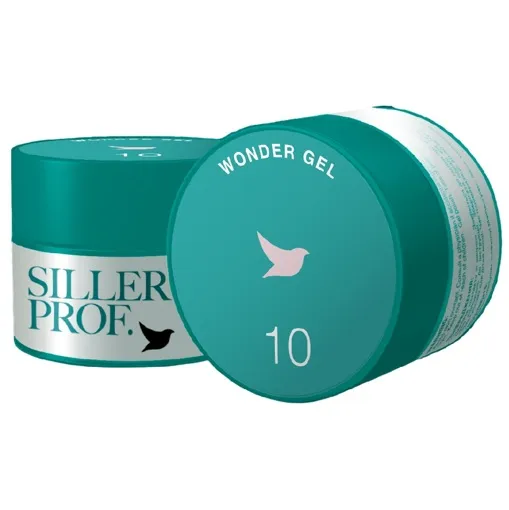 Гель камуфлюючий для нарощування нігтів, 30 мл №010 Рожева хмара Wonder Gel One Phase SILLER Professional