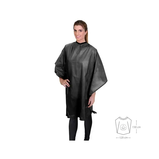 Накидка для фарбування 112*130 (Чорна) 01988/50  69076 Eurostil