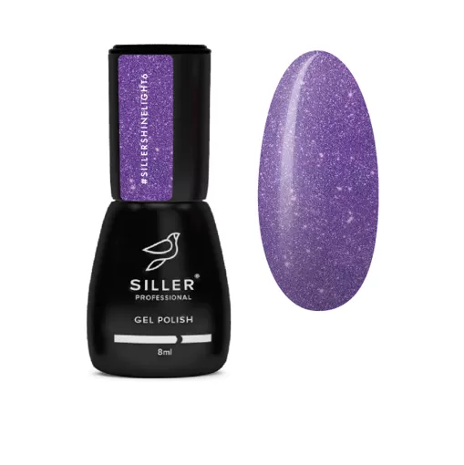 Гель-лак світловідбиваючий, 8 мл №06 Shine Ligh Gel Polish SILLER Professional