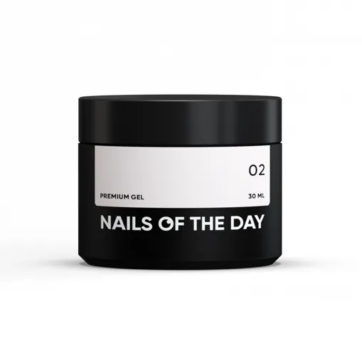 Гель будівельний для нарощування нігтів, 30 мл №02 Колір: Молочно-рожевий Premium Gel NAILSOFTHEDAY