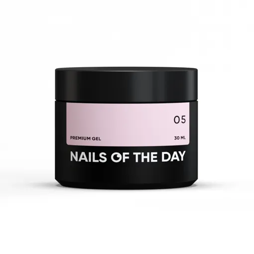Гель будівельний для нарощування нігтів, 30 мл №05 Колір: Натуральний рожевий Premium Gel NAILSOFTHEDAY