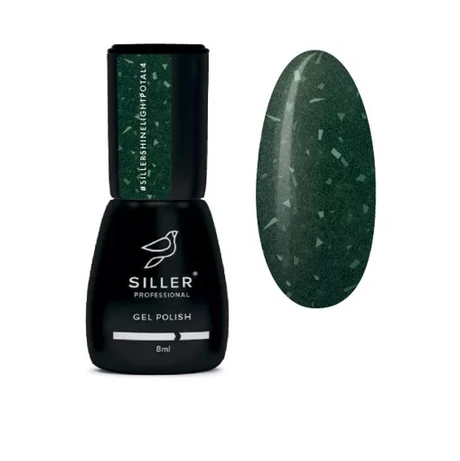 Гель-лак світловідбиваючий з поталлю, 8 мл  №04 Shine Light Potal Gel Polish SILLER Professional