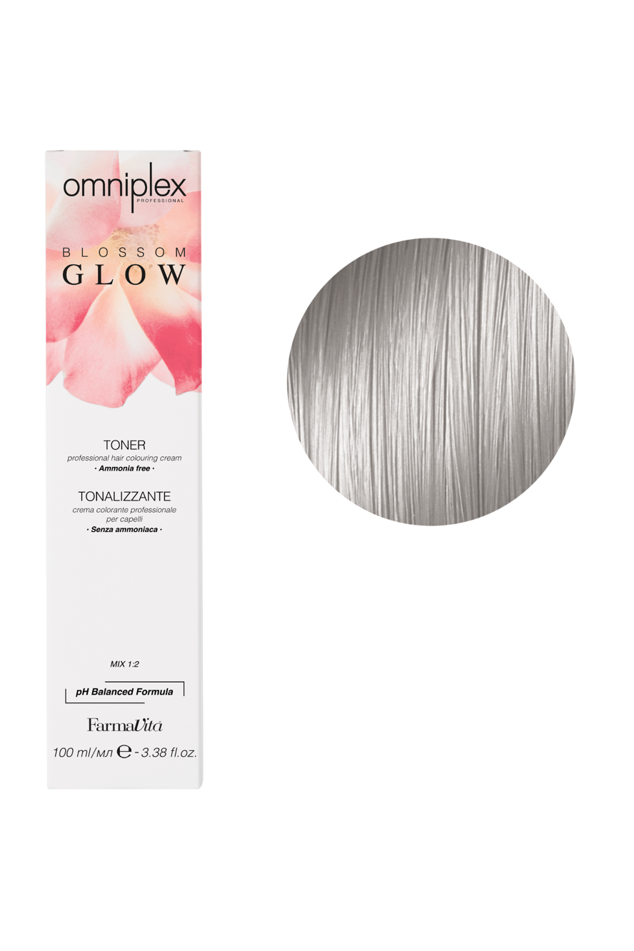 8/12 світлий блондин попелясто-перламутровий 100 мл BLOSSOM GLOW Toner  Omniplex  FarmaVita