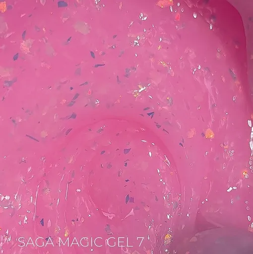 Гель для нарощування нігтів з поталлю, 15 мл №07 Magic Builder Gel SAGA Professional