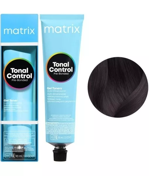 4AA шатен глибокий попелястий Гелевий тонер на кислотній основі для волосся, без вмісту аміаку,  90мл Tonal Control MATRIX 