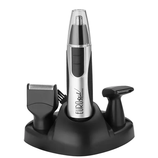 Триммер для носа на підставці + 3 насадки 04268 Eurostil