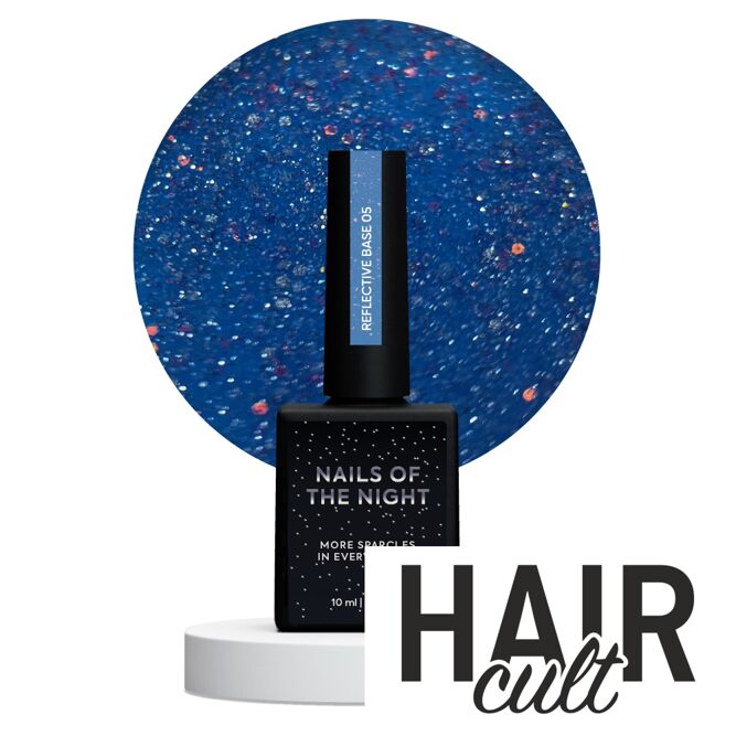 База камуфлююча, світловідбиваюча з голографічними блискітками, 10 мл №05 Reflective Base NAILSOFTHENIGHT